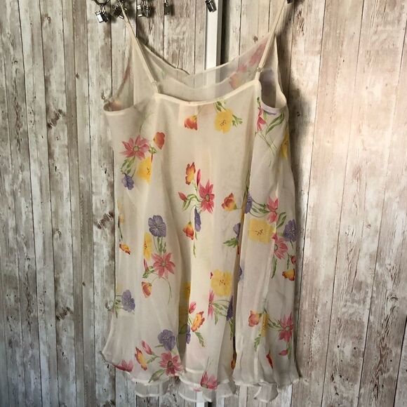 Delicates Sheer Floral Babydoll Top - Picture 3 of 6